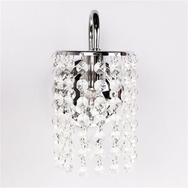 

chrome iron crystal droplets wall light outdoor decorative light modern corridor wall sconce durable home lamp