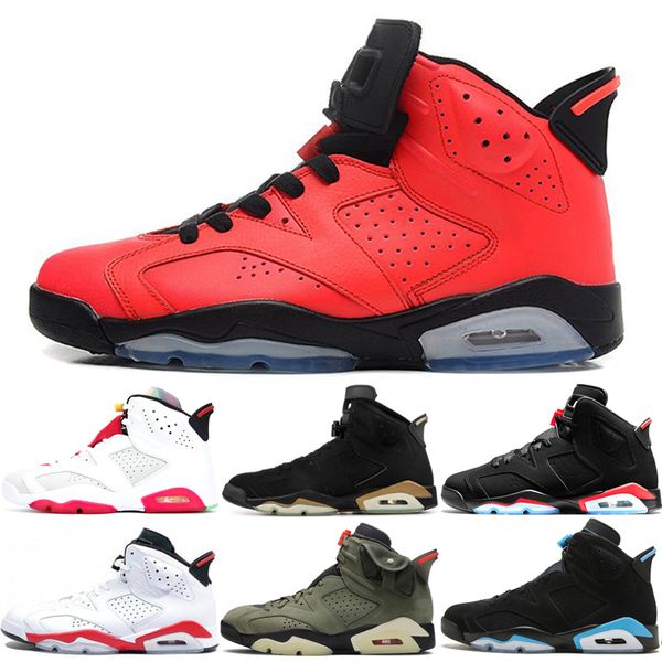 

new arrive 6 6s basketball shoes for men angry bull black cat carmine dmp hare infrared marron olympic sports outdoor sneakers