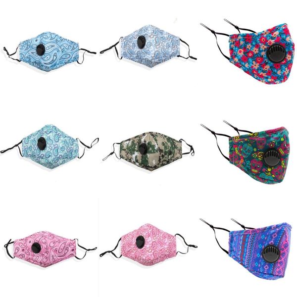 

double layer face mask foral butterfly print dustproof anti-uv designer masks women men mouth-muffle fashion washable face mask 28 color #65, Black