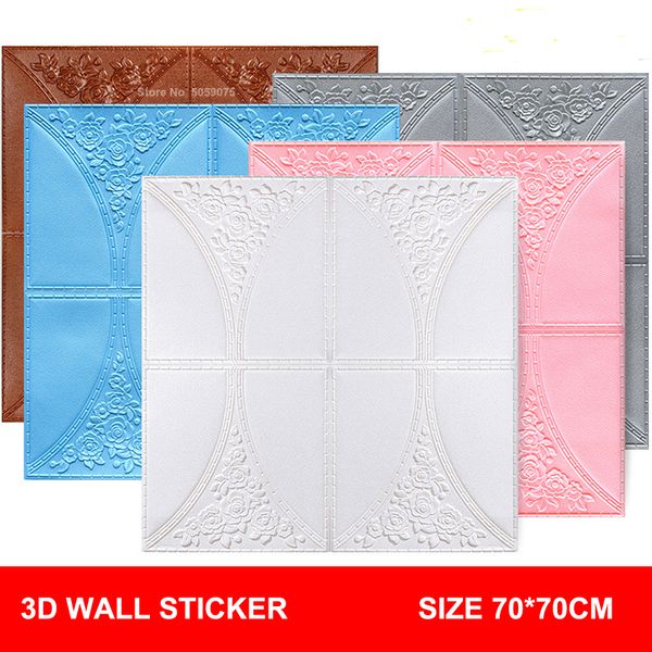 

3d brick wall stickers living room moisture-proof wallpaper brick wallpaper wall waterproof foam self-adhesive stereo stickers