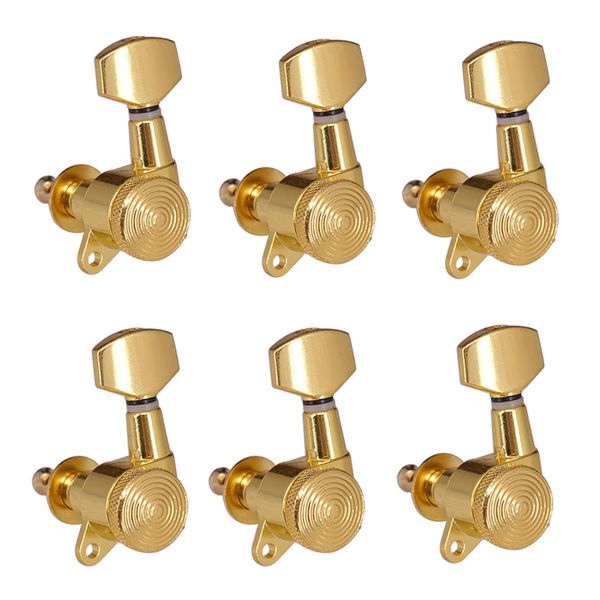 

1 pack 6l iron golden electric guitars string locking tuning pegs