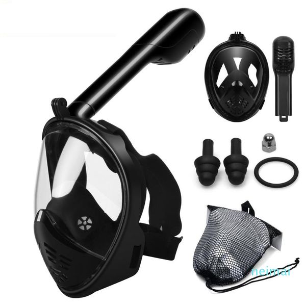 lusso- Maschera subacquea Maschera subacquea Antiappannamento Maschera per lo snorkeling integrale Donna Uomo Bambini Nuoto Snorkel Attrezzatura subacquea Moto