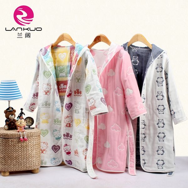 

children's 6-layer gauze children's baby capbathrobe baby cap soft absorbent swimming bath baby's cap parent-child bathrobe u