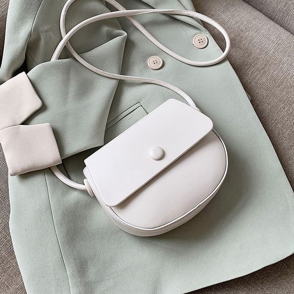 

сплошные цвета мини-седельные сумки кожа pu crossbody сумки для женщин 2020 мода сумки на ремне сумки женщина путешествий коммуникатор