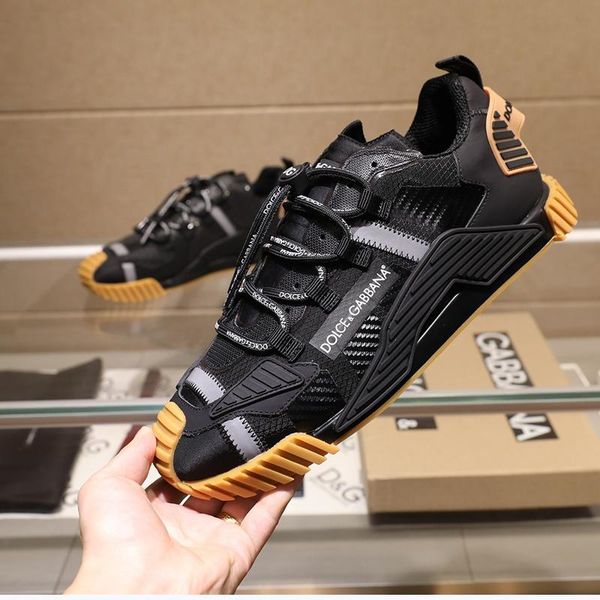 

100 brand designer high-quality men's casual sports shoes, outdoor casual shoes, with original box packaging size 38--45, Black