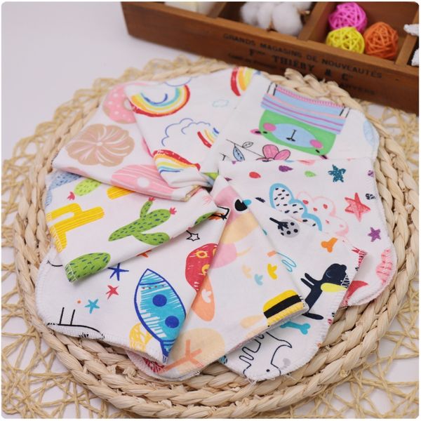 

infant and newborn saliva hand hand towel towel combed cotton square kerchief baby cartoon face wash square kerchief 23*23