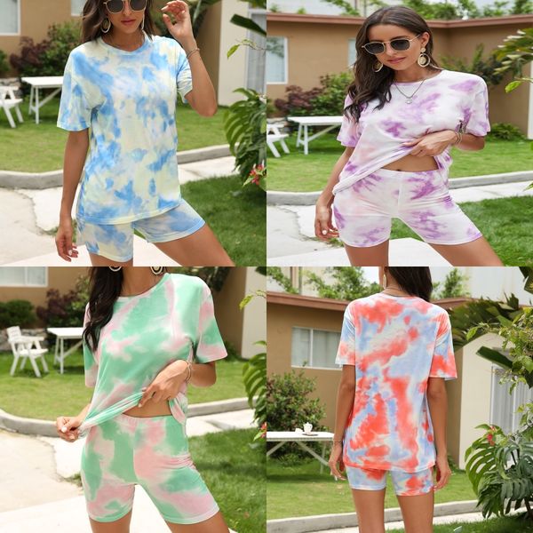

4 color women sportswear short casual sleeve outfits 2 1pcs set female tracksuit jogging sport suit sweatshit tights sport suit hh9077#361, Gray