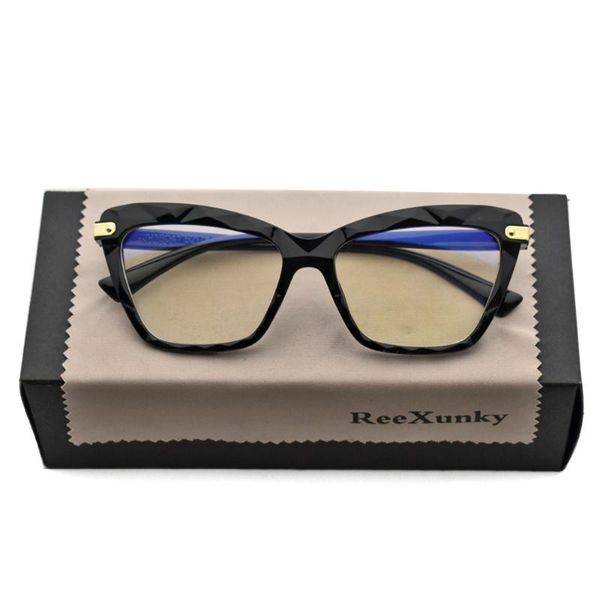 

anti blue rays computer glasses women cat eye frame blue light coating gaming glasses men anti eye eyestrain eyewear, White;black