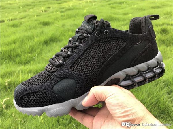 

stüssy x air zoom spiridon cage 2 platinum/black-white fossil/black-fossil cool grey women men running shoes authentic sports sneakers