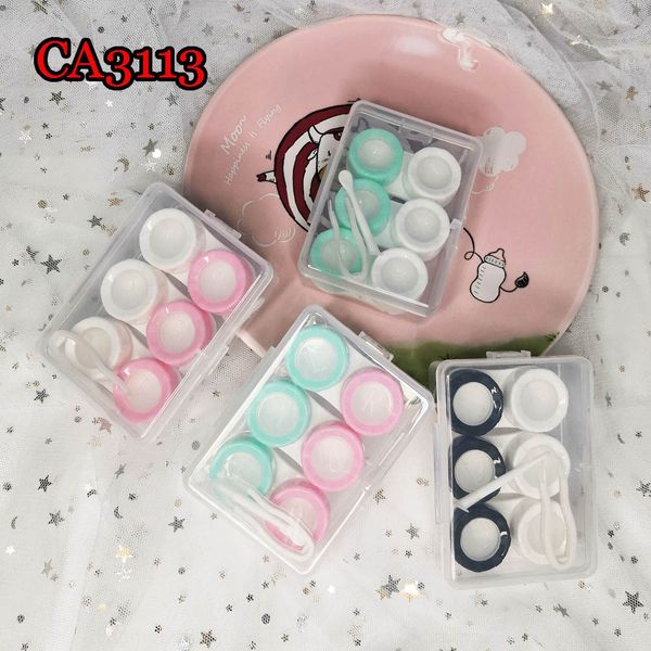 

cute pupil case glasses case 3-payment macaron invisible glasses box use multi-payment color film storage box ca3113, Blue