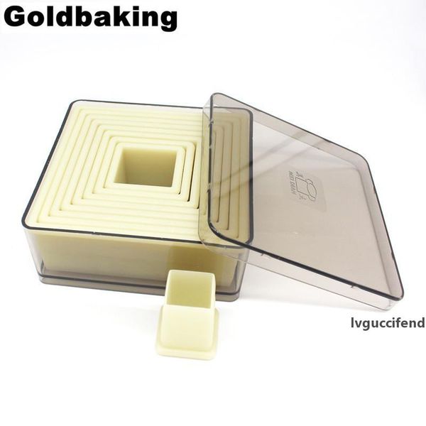 

square nylon cookie cutter 9 pieces biscuit cutters t200524