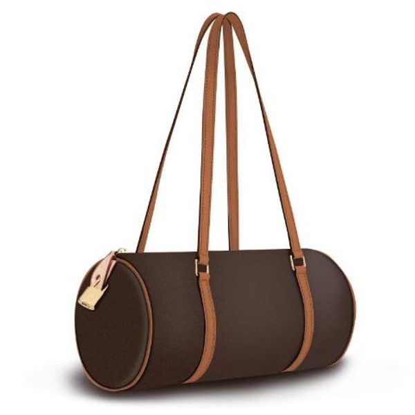 

designer pillow handbags cylinder purses 2pcs/set womens handbags flower letters ladies composite tote real leather clutch shoulder bags