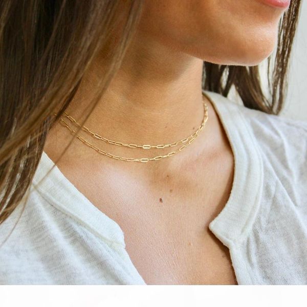 

d real 925 sterling silver 41cm 46cm square link chain women simple european modern cable chain necklace for festival