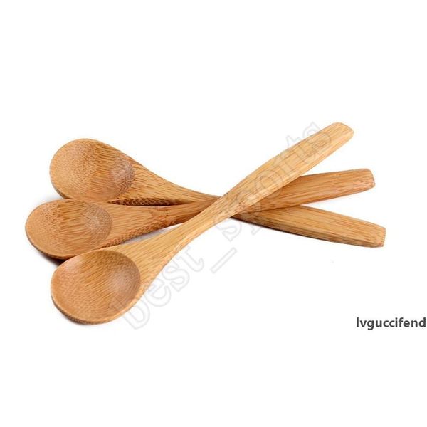 

new arrival handmade bamboo spoons honey spoon baby spoons 13cm * 3cm home camp kitchen mini spoons zza1534 500pcs