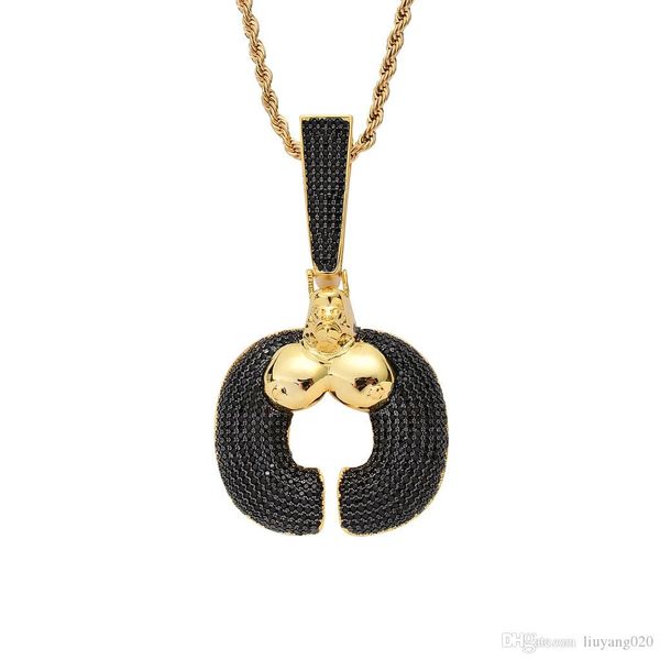 

hip hop king kong necklace full cz zircon bling iced out animal gorilla pendants for men rapper jewelry gold silver