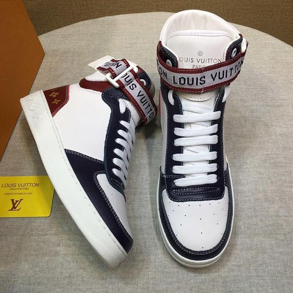 

new desinger men sneakers shoes casual platform leather lace -up leather mens shoes with original box luxury ankle fashion drop shi