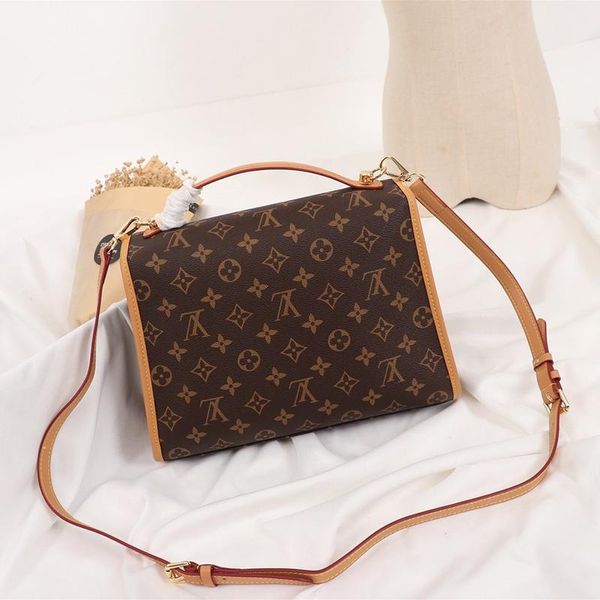 

fast delivery womens bag simple style leather shoulder small flap crossbody handbags retro handle totes sac d 'Ã©paule with origin