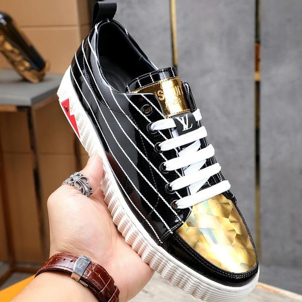 

2020x нового limited edition luxury design mens top печать мода кроссовки wild дышащей мужская повседневная обувь мужской партия обувь разме, Black