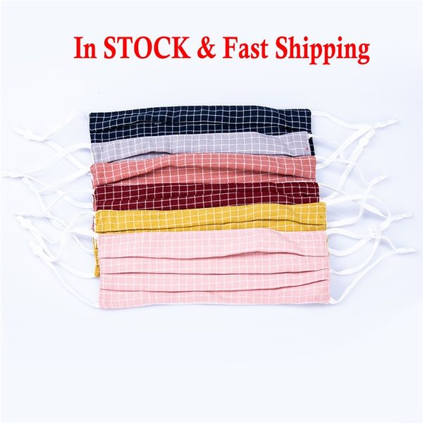 

In Stock Desinger Cotton Face Mask Washable Reusable Mouth Muffle With Adjustable Earloop Buckle Summer Outdoor Sports Masks