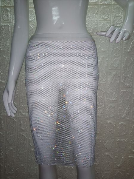 

заводские европейской и американской рубашки super flash hot кристалл mesh hollow sexy юбка женщины lbz1190, White;black