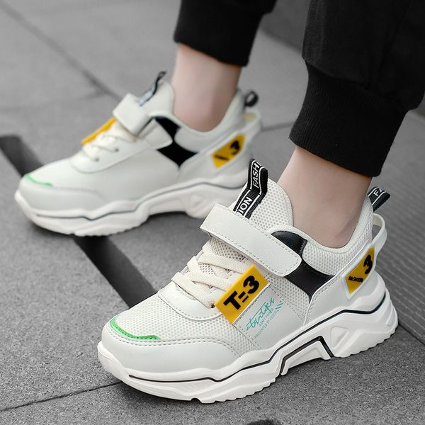 

bmlkk boys' and girls ' autumn sports students' shoes md soft bottom mesh comfortable boys' and girls basketball, Black