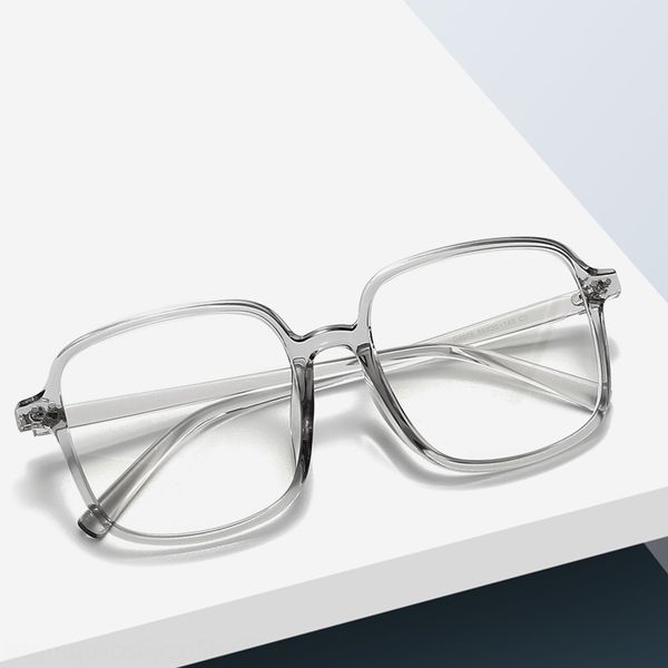 

ivvxn 2020 fashion anti-blue light plain frame men's and women's web celebrities with the myopia glassesglasses glassessame box la, Silver