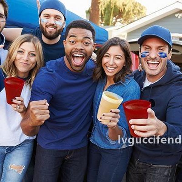 

dhl 20 ounce silicone pint glasses unbreakable rubber wine cups glasses 8 color can be custom any logo