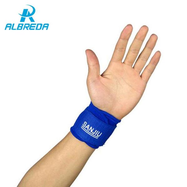 

wrist support albreda 1 pcs adjustable nylon soft breathable gym wristband wrap basketball sports equipment bandage strap, Black;red