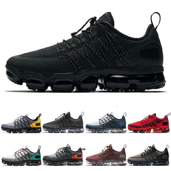

run utility men women running shoes triple black urban bounce burgundy crush red mens trainers breathable sports sneakers 36-45