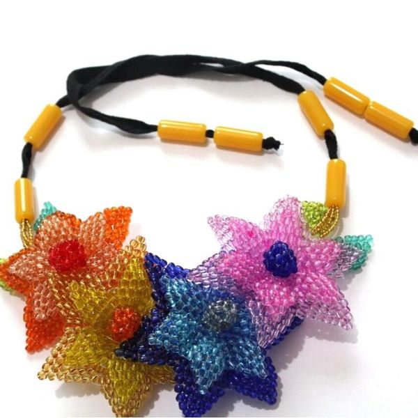 

fine jewellery for women colorful crystal flowers women handmade bridal jewelry set 2020 for african women necklace t200507