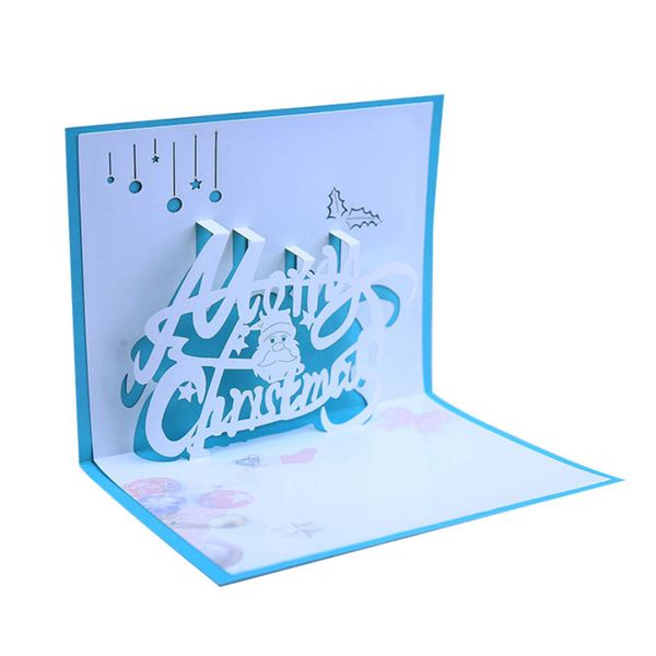 

christmas greeting cards handmade 3d pop up xmas gift santa claus postcards happy new year festive party supplies