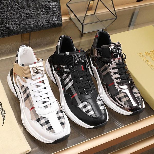 

new arrival mens shoes chunky sneakers comfortable autumn and winter luxury shoes lace -up plus size casual men shoes drop ship sale, Black