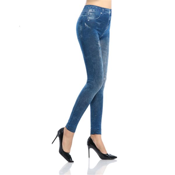 

selling women faux jeans leggings pants soft slim stretchy mid breathable solid for party beach, Black