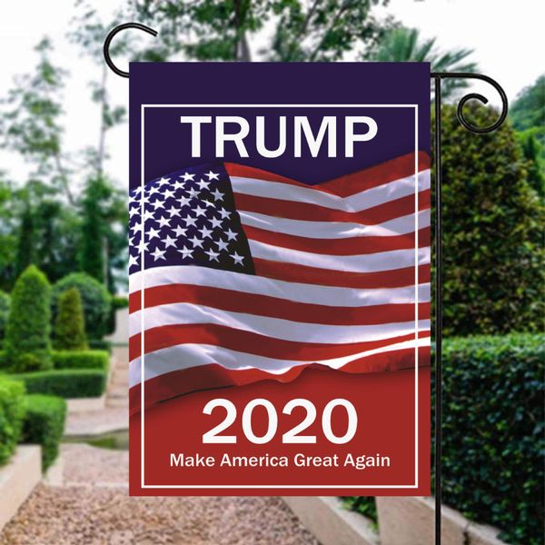 

dhl ship 30*45cm donald john trump flags for 2020 amercia president campaign banner ployester cloth pennant flags fy6066