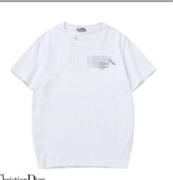 

2020 дизайнер диор mens t shirt мужчины женщины пары вскользь с коротким рукавом мужская шею тройники 5 цветов s-2xl, White