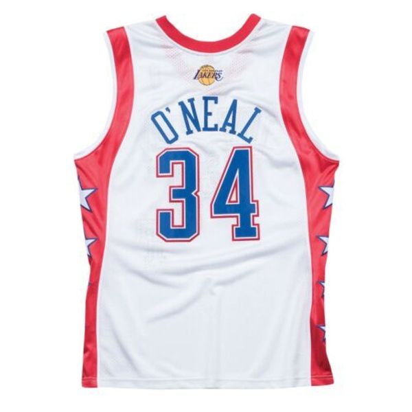 

shaquille o'neal mitchell & ness 2004 asg jersey throwbacks vest stitched basketball jerseys, Gray