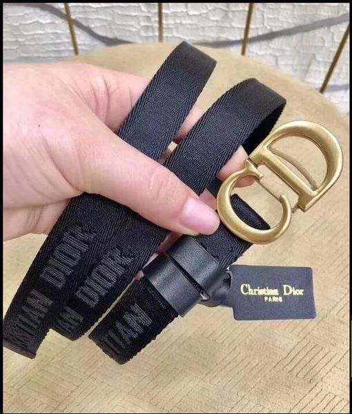 

brand belt women's high-quality nylon leather business casual belt buckle jeans with a belt width of 2.5cm, Black;brown