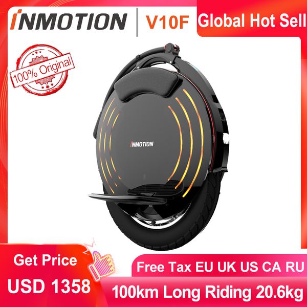 

inmotion v10f electric unicycle one wheel scooter single wheel balancer 1800w motor,650wh,max speed 40km/h,app bluebooth