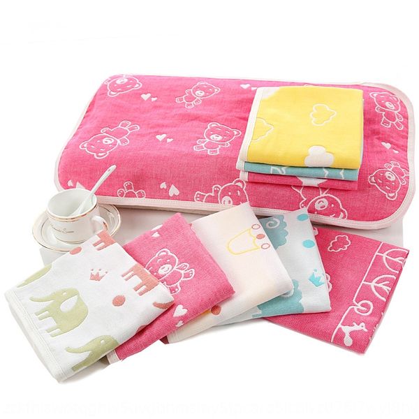 

d3jmc pure cotton five-layer gauze children's pillow towel soft skin-friendly pure cotton gaoyang five-story gaoyang without hairbreath