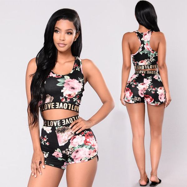 

womens active tracksuits fashion printing yoga set casual 2 piece sportswear new 2020 slim tracksuits, Gray