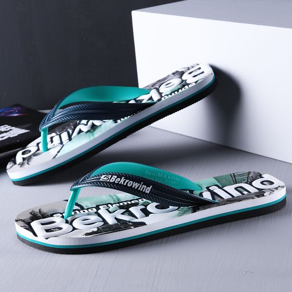 

summer light mens flip flops men beach slippers home chanclas de hombre playa slipper flip flop indoor infradito uomo japonki 44, Black