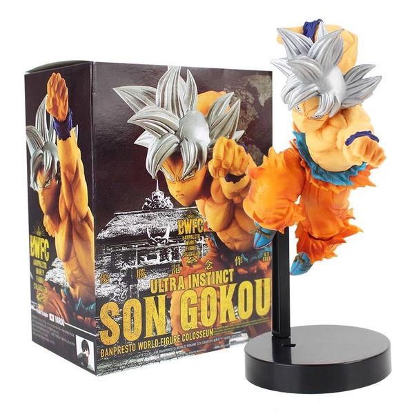 

dragon ball z gokou ultra instinct goku figure action bwfc banpresto world figure colosseum pvc collectible model
