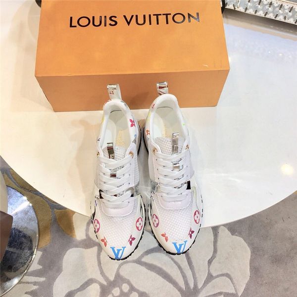 

2020 new qd luxury designer run away sneakers men and women casual shoes leather breathable sneakers