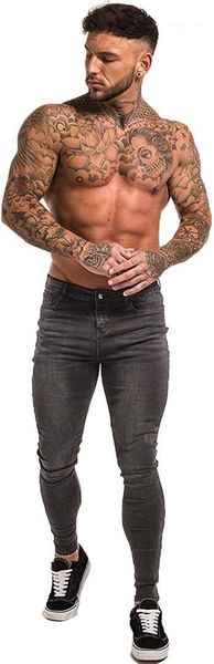 

skinny zipper fly pencil pants mens jeans fashion european and american style jeans casual natural color, Blue