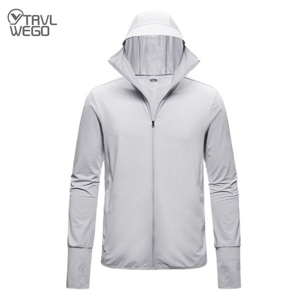

trvlwego summer riding electric car sun protection clothing masked hooded quick-drying breathable lovers sunscreen skin jackets, Blue;black