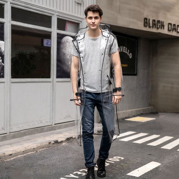 

thickene raincoat korean windbreaker and style full transparent windbreaker belt men's fashion women's 8ckm7 hiking eva travel ou