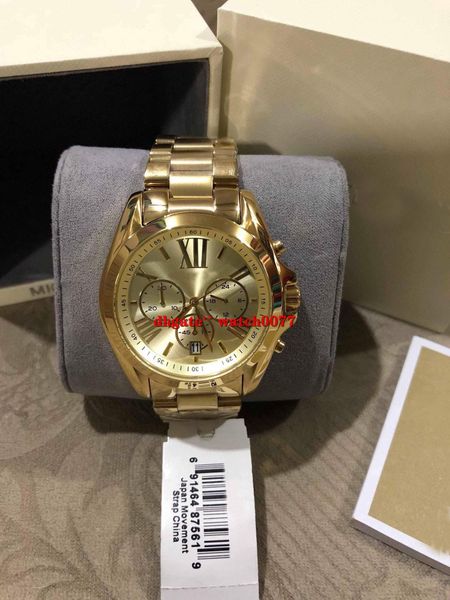 

new mk5605 mk5503 ladies golden stainless steel watch 5605 5503, Slivery;brown