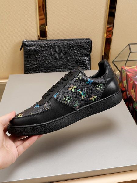 

new34 luxury high-quality casual men's shoes fashion all-match sports shoes outdoor comfortable running shoes original box packaging, Black