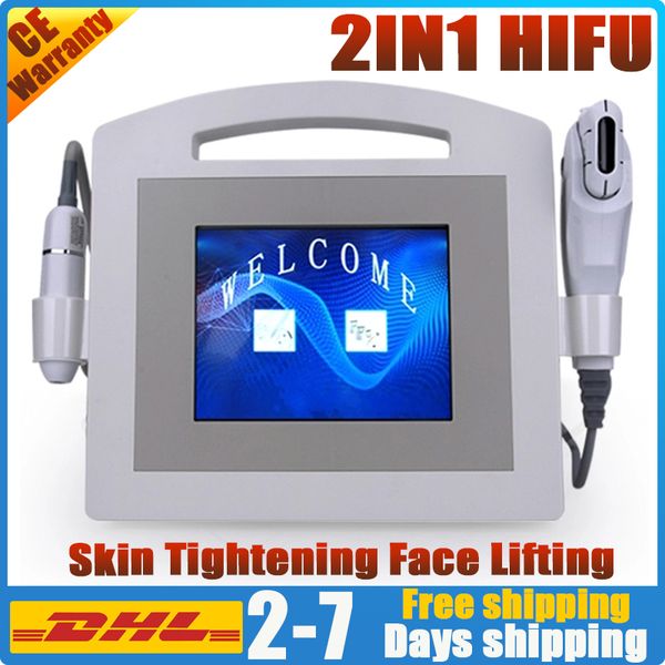

2in1 портативный vmax hifu v линия лифтинг лица ультразвуком на лице машины hifu анти высокая интенсивность морщин уход красота сфокусирован