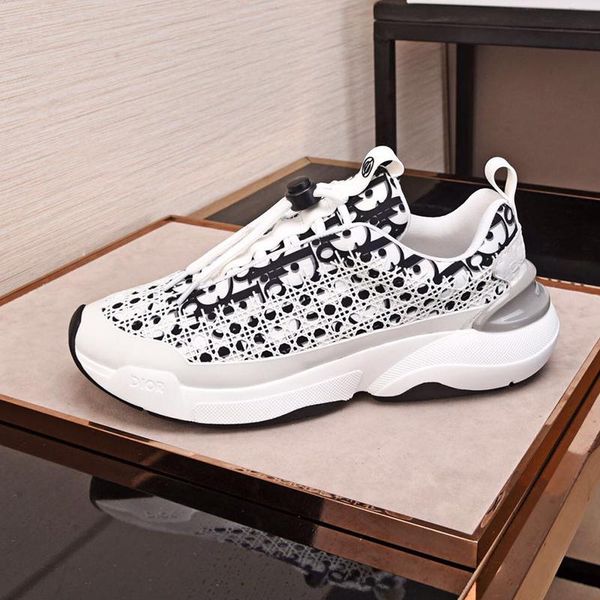 

vintage men 's shoes zapatillas hombre fashion outdoor walking footwears lace -up casual men shoes oblique b24 sneaker with cannage mo